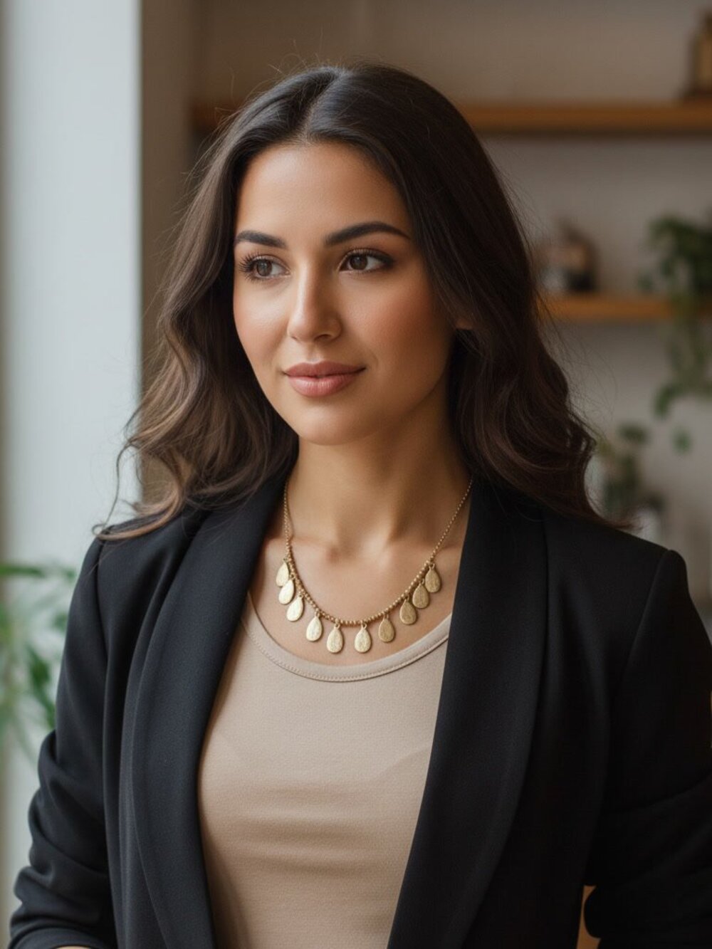 2/$20 🥰Gold Tone Vintage Style Minimalist Teardrop Charms Necklace